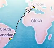 21 Night Savona to Sao Paolo cruise