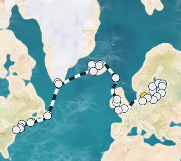 43 Night Copenhagen to New York cruise