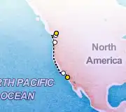 6 Night San Diego to Vancouver cruise