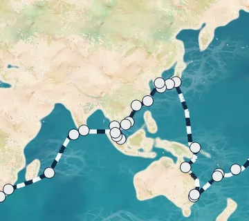 98 Night San Francisco to Marseille cruise