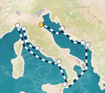 10 Night Ravenna to Rome cruise