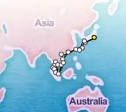 42 Night Tokyo to Tokyo cruise