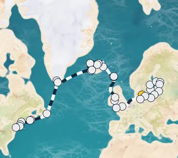 43 Night Copenhagen to New York cruise
