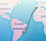 13 Night Lisbon to Sao Paolo cruise
