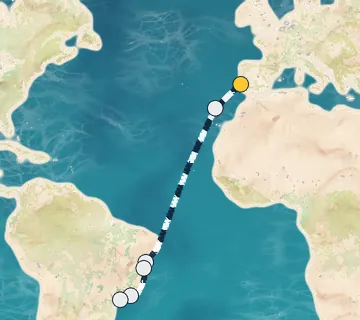 13 Night Lisbon to Sao Paolo cruise