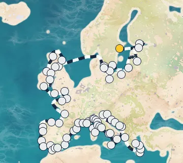 79 Night Stockholm to Athens cruise