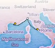 2 Night Rome to Marseille cruise
