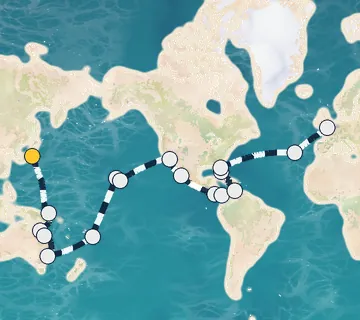 61 Night Tokyo to London cruise