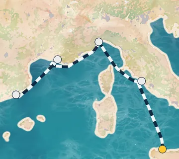 4 Night Palermo to Barcelona cruise