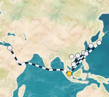 14 Night Singapore to Tokyo cruise