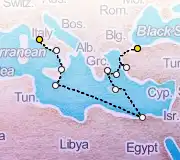 14 Night Istanbul to Rome cruise