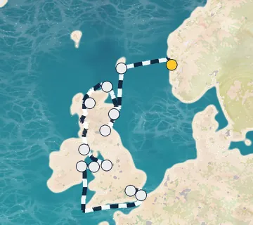14 Night Bergen to Greenwich cruise