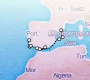 7 Night Lisbon to Barcelona cruise