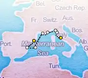 7 Night Rome to Barcelona cruise