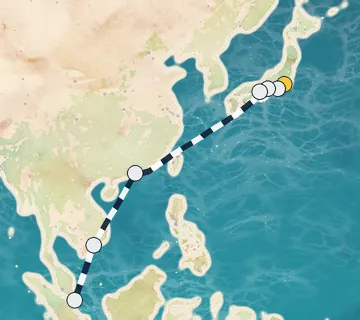 12 Night Tokyo to Singapore cruise