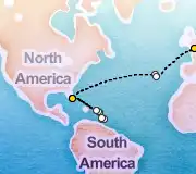 26 Night Miami to London cruise