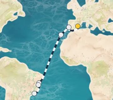 14 Night Valencia to Rio de Janeiro cruise