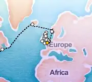 26 Night London to New York cruise