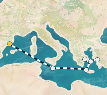 7 Night Barcelona to Athens cruise