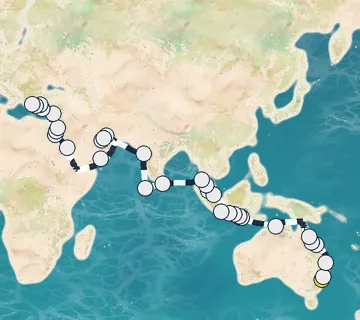63 Night Sydney, Australia to Athens cruise