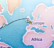 12 Night London to New York cruise