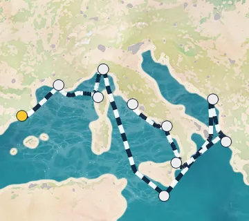 11 Night Barcelona to Rome cruise