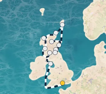12 Night Portsmouth to Edinburgh cruise