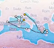 17 Night Ravenna to Rome cruise