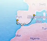 7 Night Barcelona to Lisbon cruise