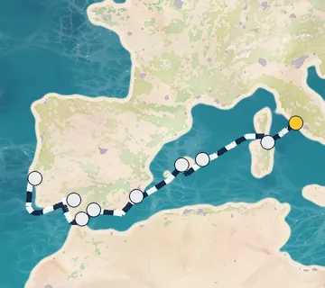 10 Night Rome to Lisbon cruise