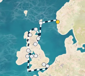 14 Night Bergen to Greenwich cruise