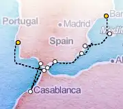10 Night Barcelona to Lisbon cruise