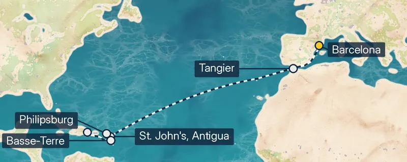 Westbound Transatlantic Cruises Under $500/Night: 344 Sailings