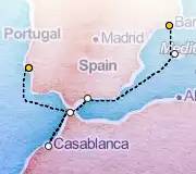7 Night Barcelona to Lisbon cruise