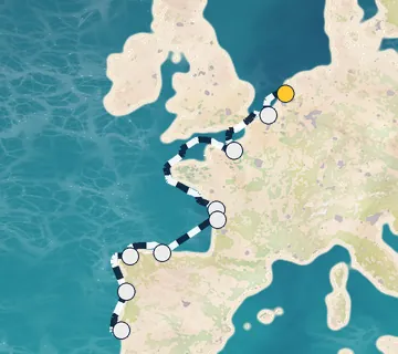 11 Night Ijmuiden to Lisbon cruise