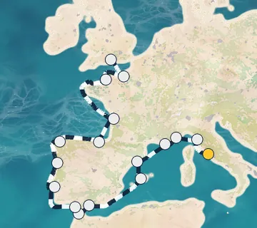 20 Night Rome to London cruise