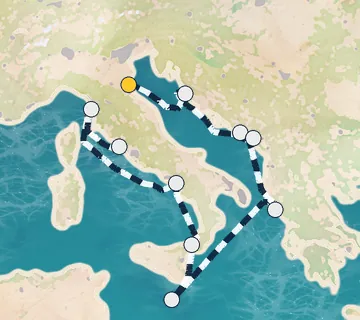 10 Night Ravenna to Rome cruise