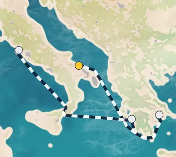 5 Night Bari to Rome cruise
