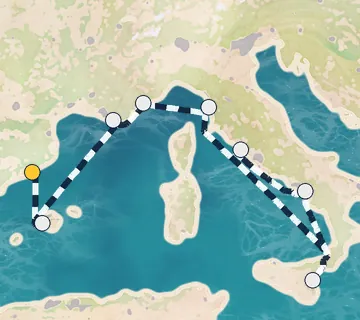 8 Night Barcelona to Rome cruise