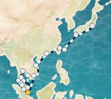 26 Night Singapore to Tokyo cruise