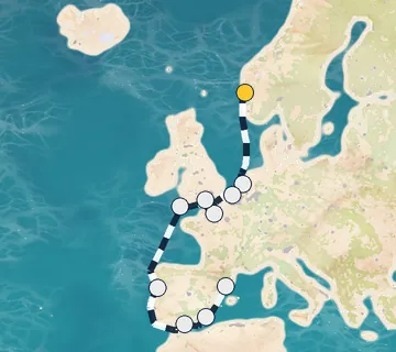 14 Night Bergen to Barcelona cruise