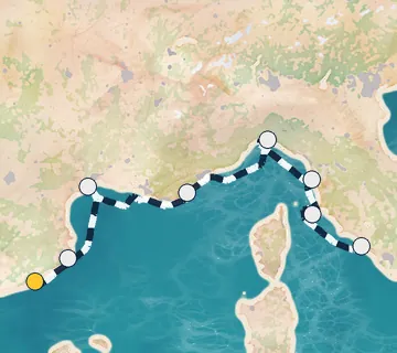 7 Night Barcelona to Rome cruise