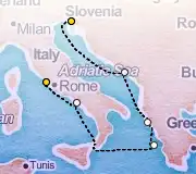 7 Night Trieste to Rome cruise