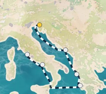 7 Night Trieste to Rome cruise