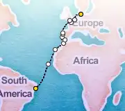 21 Night Maceió to Kiel cruise
