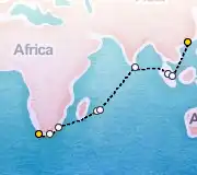 27 Night Cape Town to Hong Kong cruise