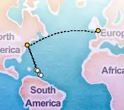 21 Night New York to London cruise