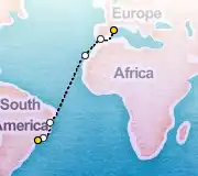 14 Night Barcelona to Sao Paolo cruise