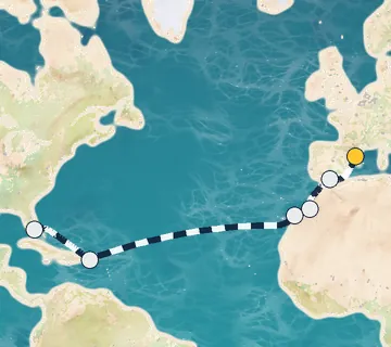 15 Night Barcelona to Miami cruise