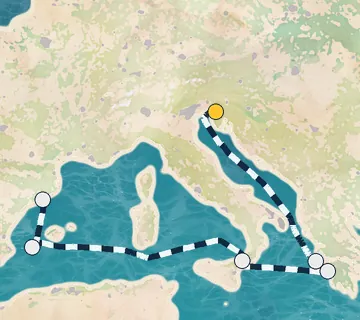 7 Night Trieste to Barcelona cruise